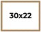 30x22 Solid Wood Antique Picture Frame with UV-Resistant Acrylic & Acid-Free Backing, Available in 4 Finishes: Bronze, Gold, Silver, and Gold with Black